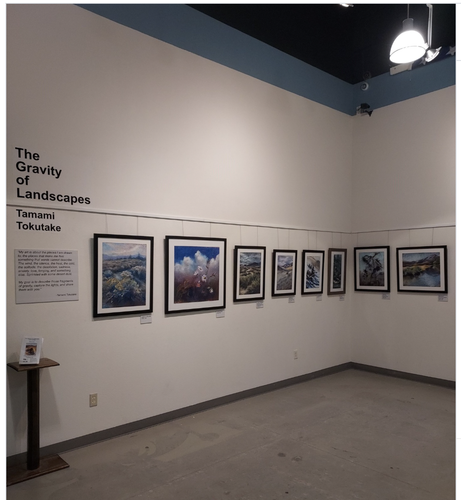A part of the exhibit at Churchill County Museum. Lots of framed paintings on the wall. Photo courtesy of the museum.
