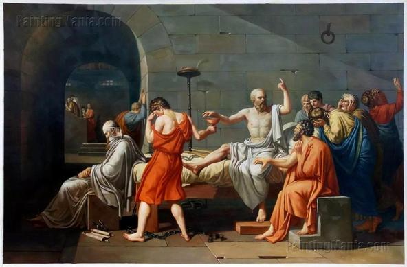 Jacques-Louis David’s depiction of the death of Socrates, executed for “corrupting the youth"