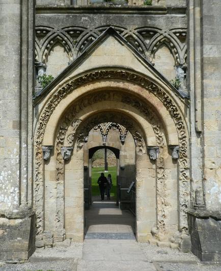 Ornate doorway - of ruined building.