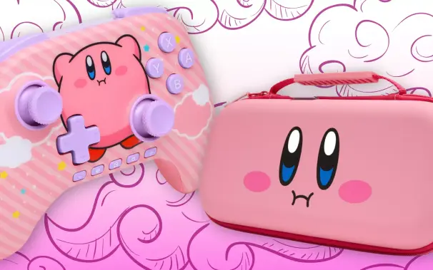 Licencjonowany pad i etui z Kirbym od PowerA.