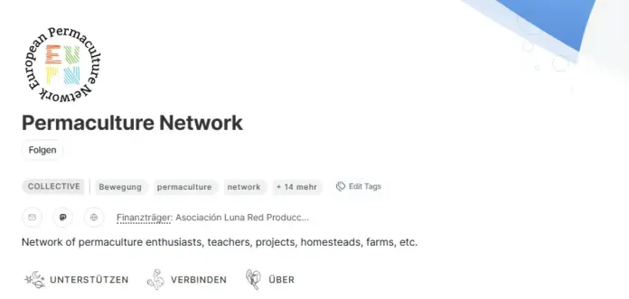 Screenshoot from the EuPN's Open Collective site.