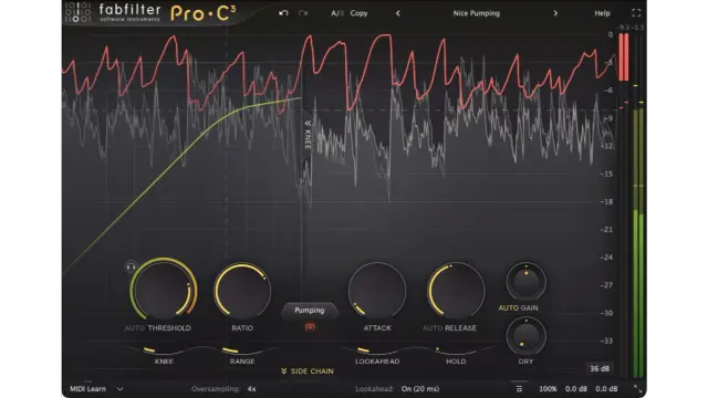 Fabfilter Pro-C 3 Kompressor Nutzeroberfläche