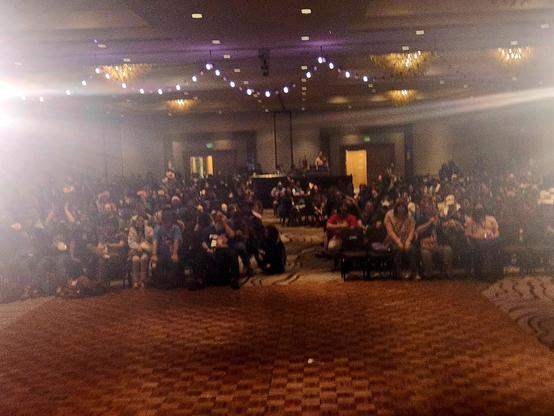 The crowd by the end of the show.