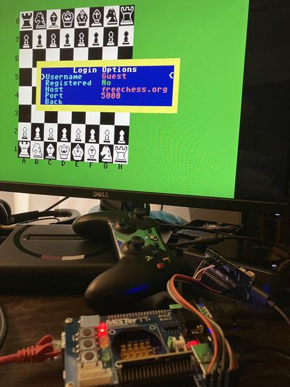 FujiNet RetroMate running on a MisterFPGA Commodore 64 core with meatloaf IEC adapter