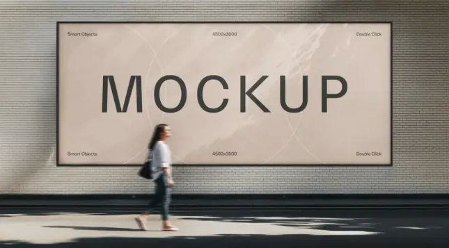 Urban Billboard Photoshop Mockup With Generative AI by Pixelbuddha Studio