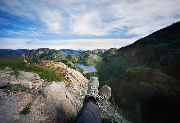 Lake Trail #211, part three - from Hikes of 2024.

This was a fun, new trail for me. It starts from the Norway Pass Trailhead along the northeast aspect of the Mount St. Helens area, then winds up past several lakes. There's some overgrowth to push through, a few mild washouts that are rather sketchy, and an option to create a loop via the Mount Whittier ridgeline. I opted for an out-and-back, avoiding Mount Whittier as it seems rather precarious and I'd prefer to have a hiking partner with me to attempt that part (someday).

Image made with my Innova 6x9 Pinhole.