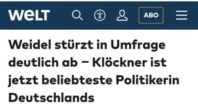 Klöckner ist jetzt beliebteste Politikerin Deutschlands