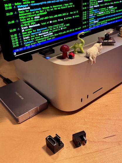 Mac Studio and display sitting on a desk