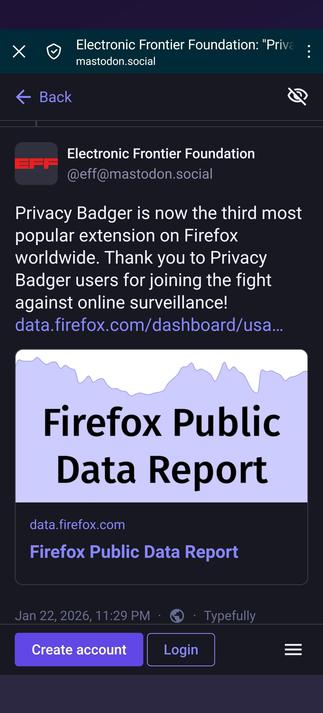link in the browser, going to Firefox url