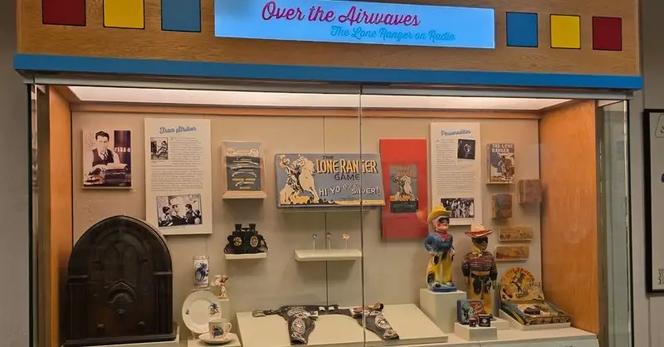 Display covering the Lone Ranger radio show