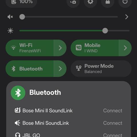 Screenshot of Gnome on Mobile settings interface