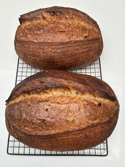 Golden multi-seeded sourdough.