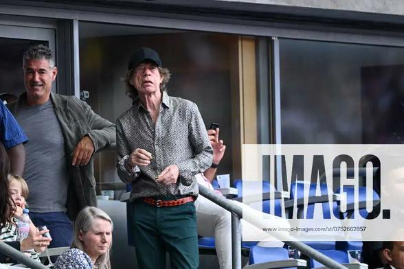 Mick Jagger in the stands at the 2024 Paris Olympics