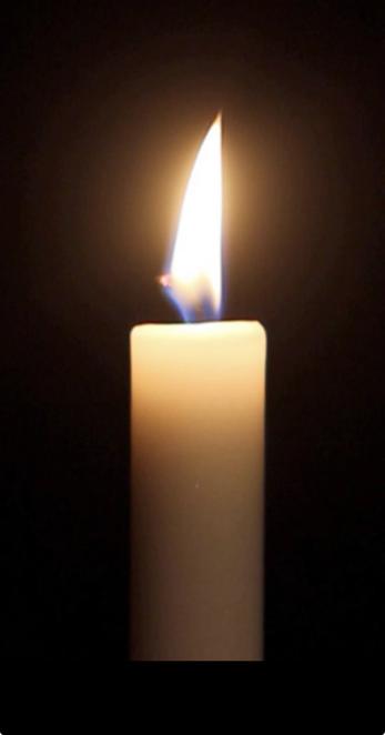 A lot candle in the dark,