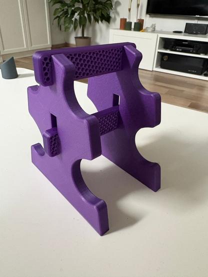 Violet dumbbell holder