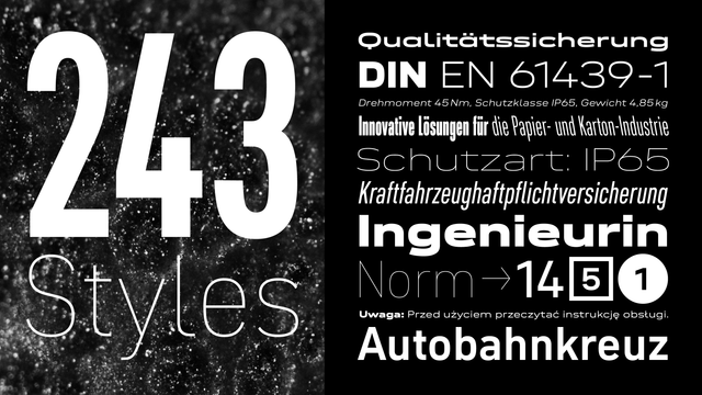 +++ Neue DIN breaks new ground again with Italic & Retalic +++