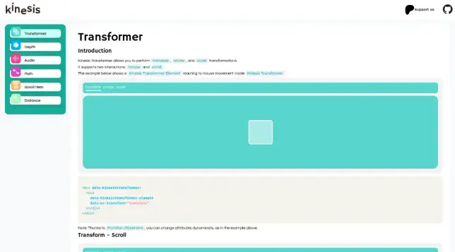 Easily create complex interactive animations.