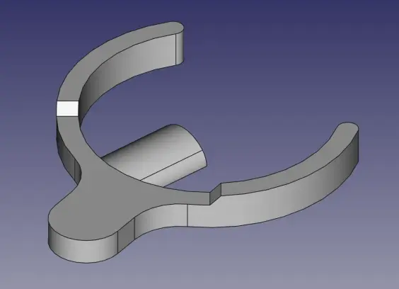 3D render of the mute flute design.