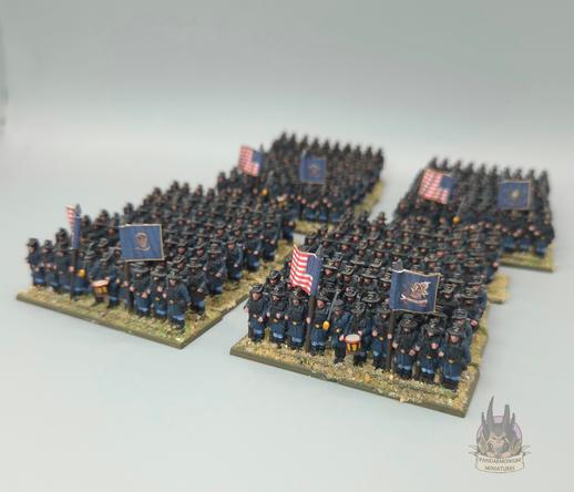 4 80-man regiments of Union Iron brigade