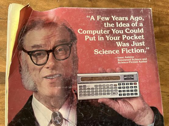 BYTE magazine add that says "A few years ago, the idea of a computer you could put in your pocket was just science fiction"