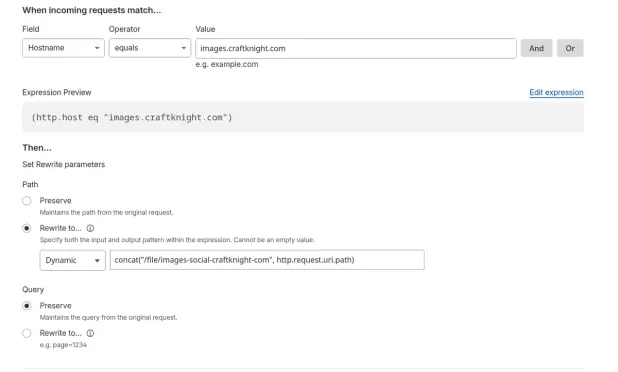 Stara rule z Cloudflare