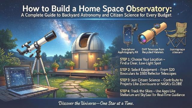 How to Build a Home Space Observatory: A Complete Guide to Backyard Astronomy and Citizen Science for Every Budget