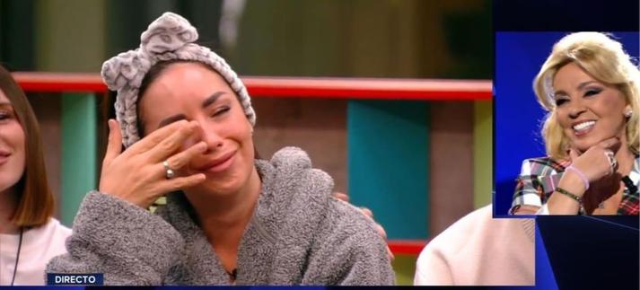 Anita Williams, emocionada con las palabras de Carmen Borrego en 'Gran Hermano Dúo 4'. / Mediaset