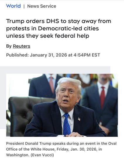 The regime is terrified, Trump ordered DHS to “under no circumstances” get involved with protests in Democratic-led cities. 

The announcement is a day after millions of protesters took to the streets with many vowing to fight the regime & ICE. #3E #GoodvsEvil #NationalStrike