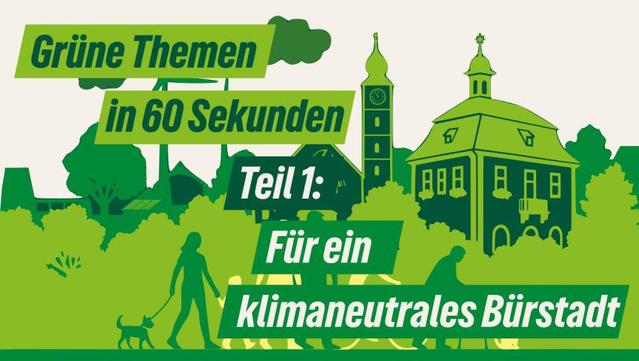 Stilisierte Abbildungen des alten Rathauses, der Kirche St.Michael, der Markthalle und des Sportcampus-Gebäudes zwischen Bäumen und Windrädern, mit einigen Menschen davor. Alles in Grüntönen. Es handelt sich um das Thumbnail des im Post verlinkten Videos.