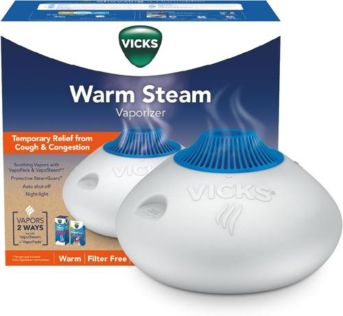 An inexpensive Vicks Warm Steam vaporizer. It holds about 1.5 gallons of water, and does a fantastic job of humidifying a large room.

You’ll need to fill it one or two times a day, but it’s well worth the effort for your health, comfort, and the safety of any wooden musical instruments you cherish.

I have no financial interest in these; I just want to save everyone from hacking up the mineral microparticles that ultrasonic humidifiers spew into the air. They get inhaled deep into the lungs, and it’s *awful.* 

This warm steam unit will spare you that. When you clean it out every now and then, you’ll see the crud left behind that you would have been breathing with an ultrasonic unit.

These things are great! And at the price, there’s very little risk.