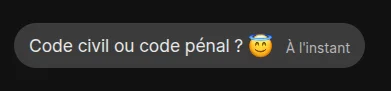 Code civil ou code pénal ? 😇