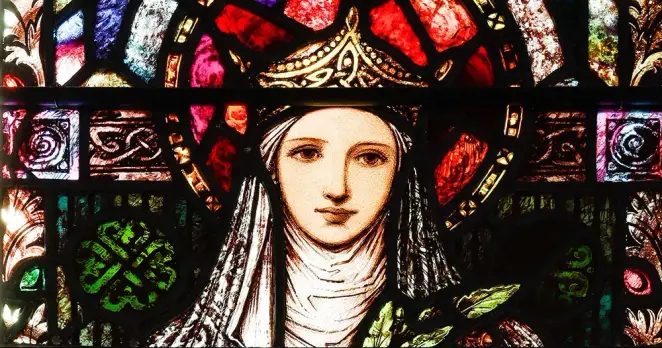 St Brigid stained glass