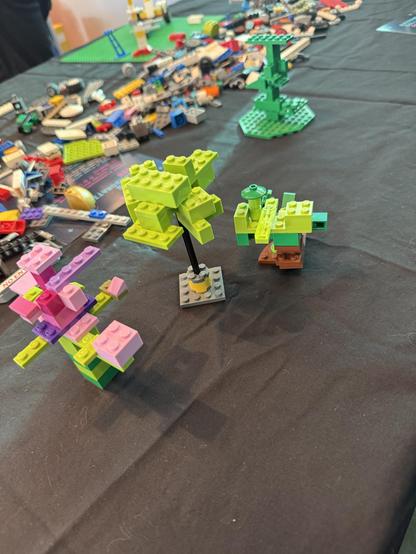 Lego built into small trees