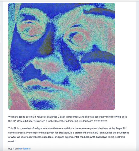 Elif Yalvac Hypnopomp EP feature in  Breakcore Bugle