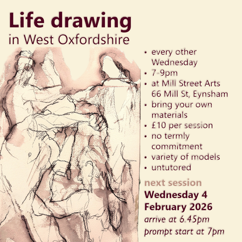 Life drawing in Eynsham, Oxfordshire