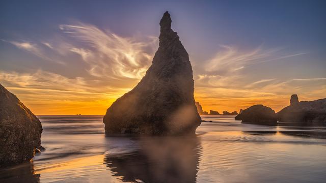 Silhouetted stacks - © John Ford / SuperStock