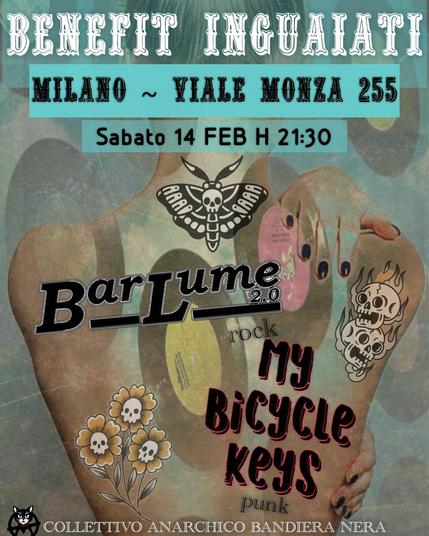 BENEFIT INGUAIATI: BARLUME + MY BICYCLE KEYS