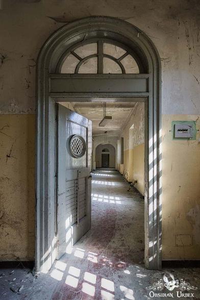 arched door leading to corridor