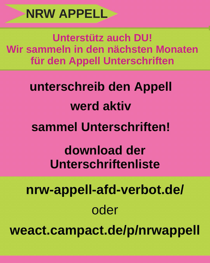 Werde Aktiv, Aufruf, wie im Text