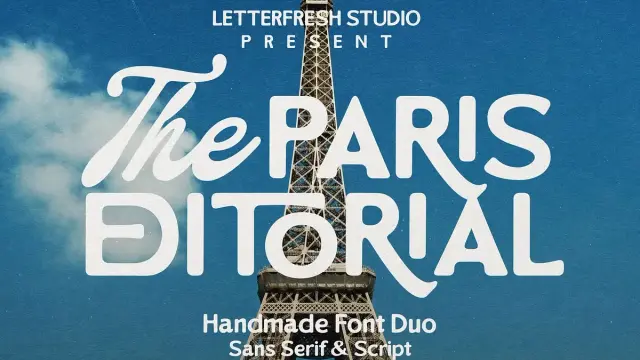 The Paris Editorial Font Duo by Letter Fresh