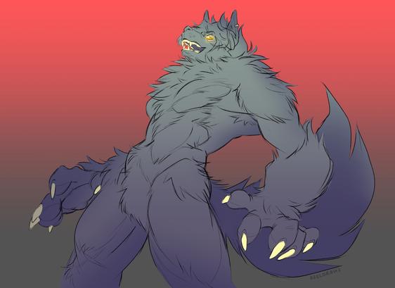 Werewolf Doryuu sketch