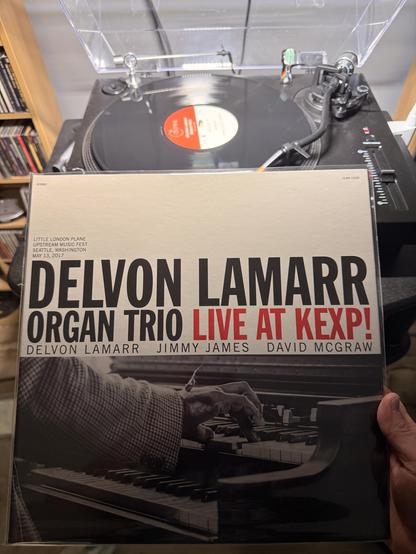 Delvon Lamarr Organ Trio Live at KEXP on my turntable