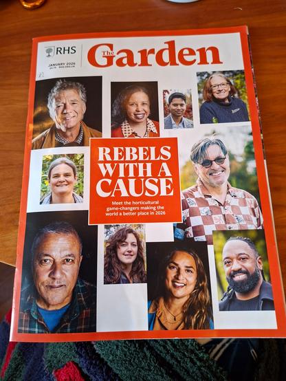 The Garden January 2026 cover, picturing 9 'Rebels with a cause'.