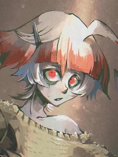 zoom version of the face