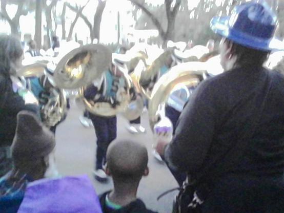 Charmera shots of the Oshun Mardi Gras parade.
