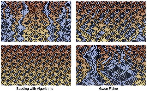Four images of cellular automata