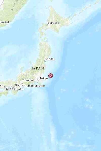 Map of the epicenter of the quake