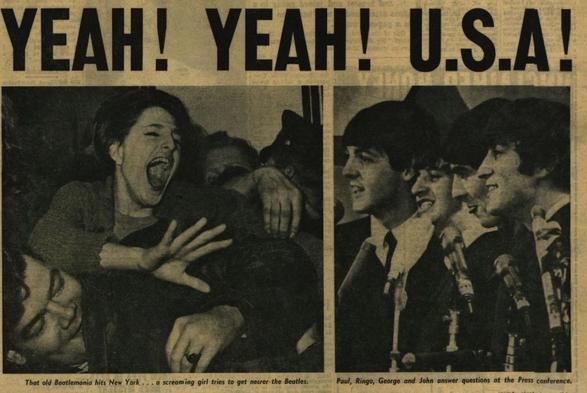 The Beatles arrive in New York