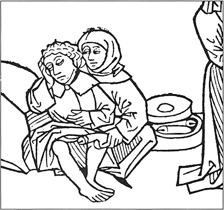 A medieval woodcut from 15th century Augsburg showing a witch taking the penis off of a semi-sleeping man, with the smuggest look in the goddamn world. Slay, queen.