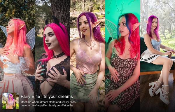 Some of my fantasy sets with fairy, demon and elf costumes